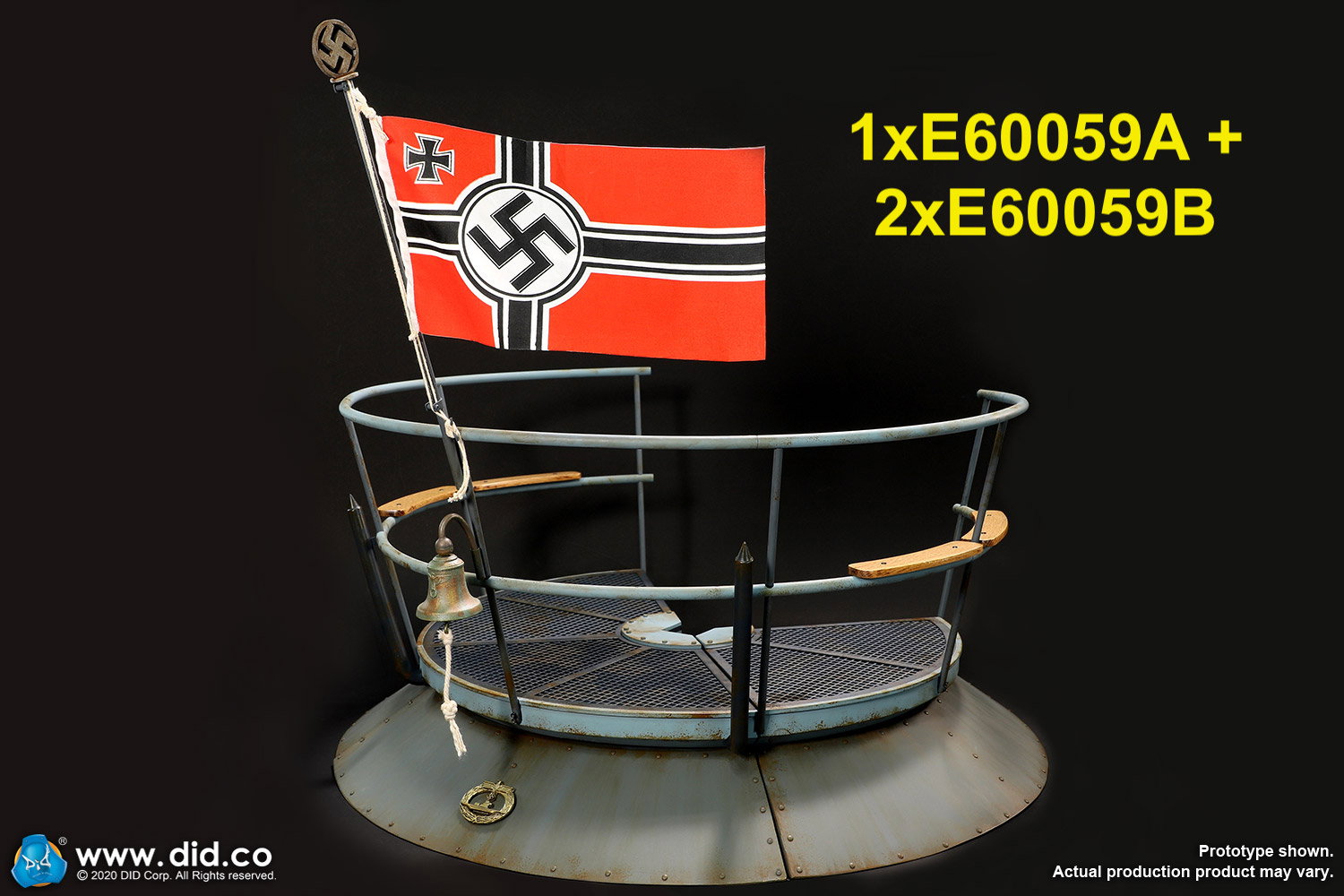 WWII German U-Boat Conning Tower Gun Deck diorama regular version image 9