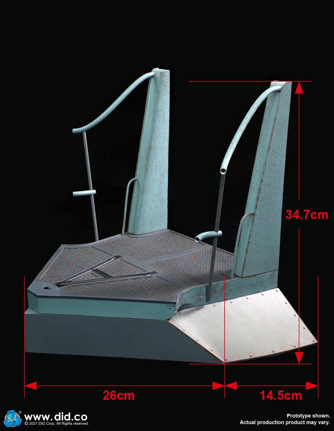 E60059C German U-Boat Conning tower gun deck diorama part C image 6