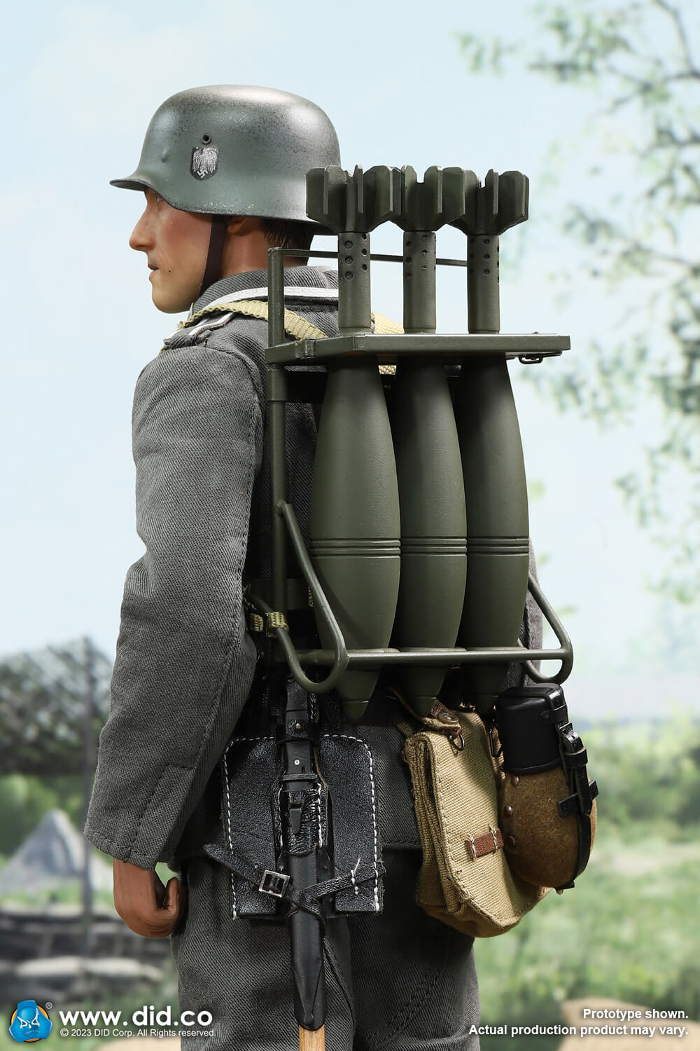 WWII German 12cm Granatwerfer42 Mortar Green image 2