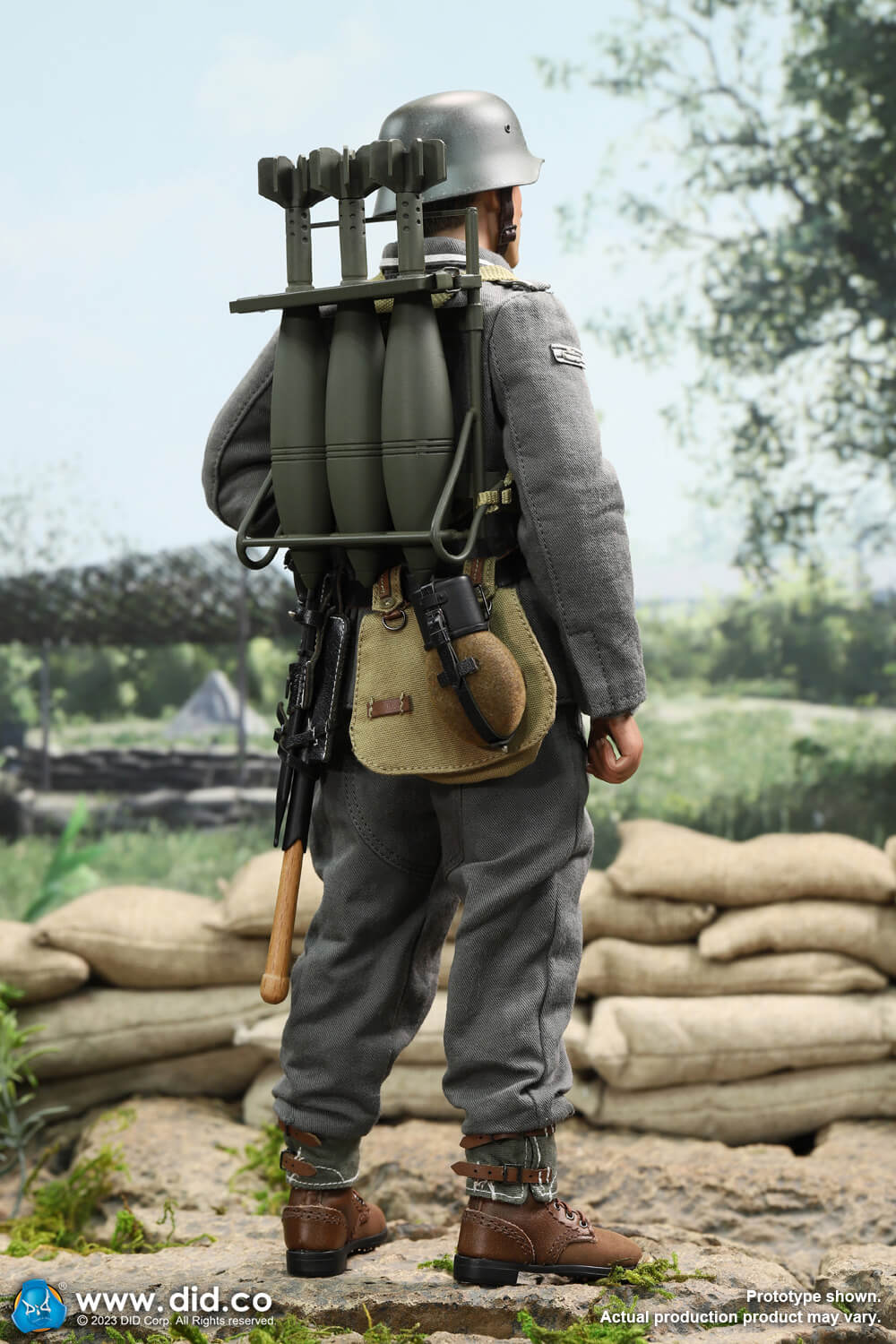 WWII German 12cm Granatwerfer42 Mortar Green image 3