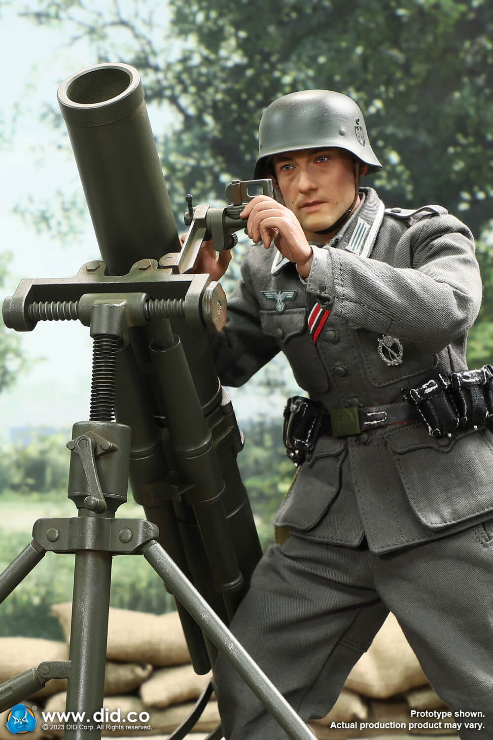 WWII German 12cm Granatwerfer42 Mortar Green image 7