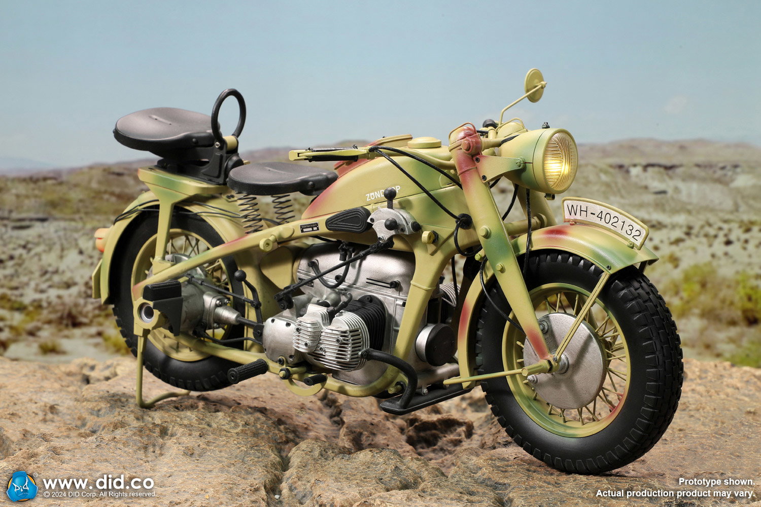 WWII German Zündapp KS 750 Motorcycle with sidecar (Camo) image 2