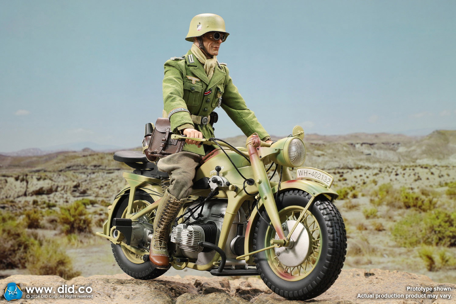 WWII German Zündapp KS 750 Motorcycle with sidecar (Camo) image 5