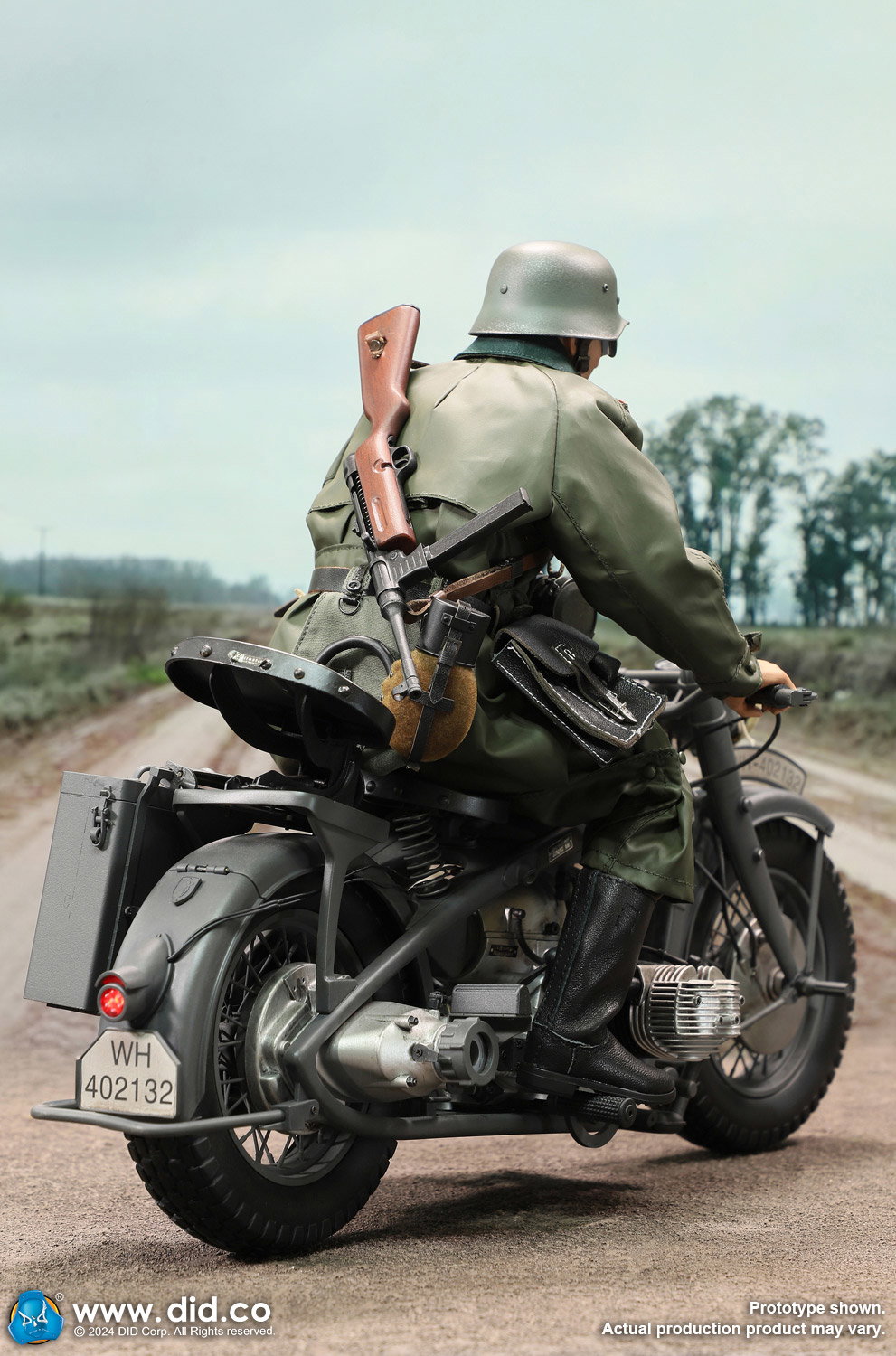 WWII German Zündapp KS 750 Motorcycle with sidecar (Grey) image 5