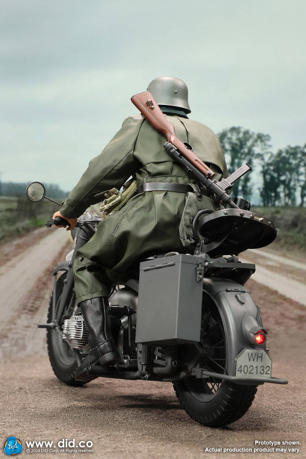 WWII German Zündapp KS 750 Motorcycle with sidecar (Grey) image 7