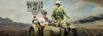 WWII German Zündapp KS 750 Motorcycle with sidecar (Sand)
