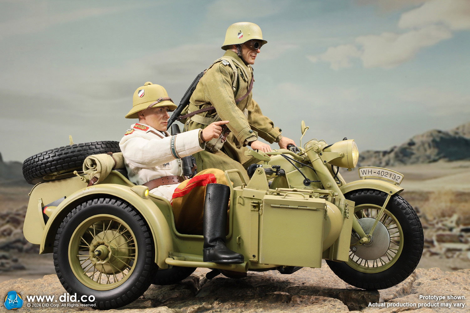 WWII German Zündapp KS 750 Motorcycle with sidecar (Sand) image 10
