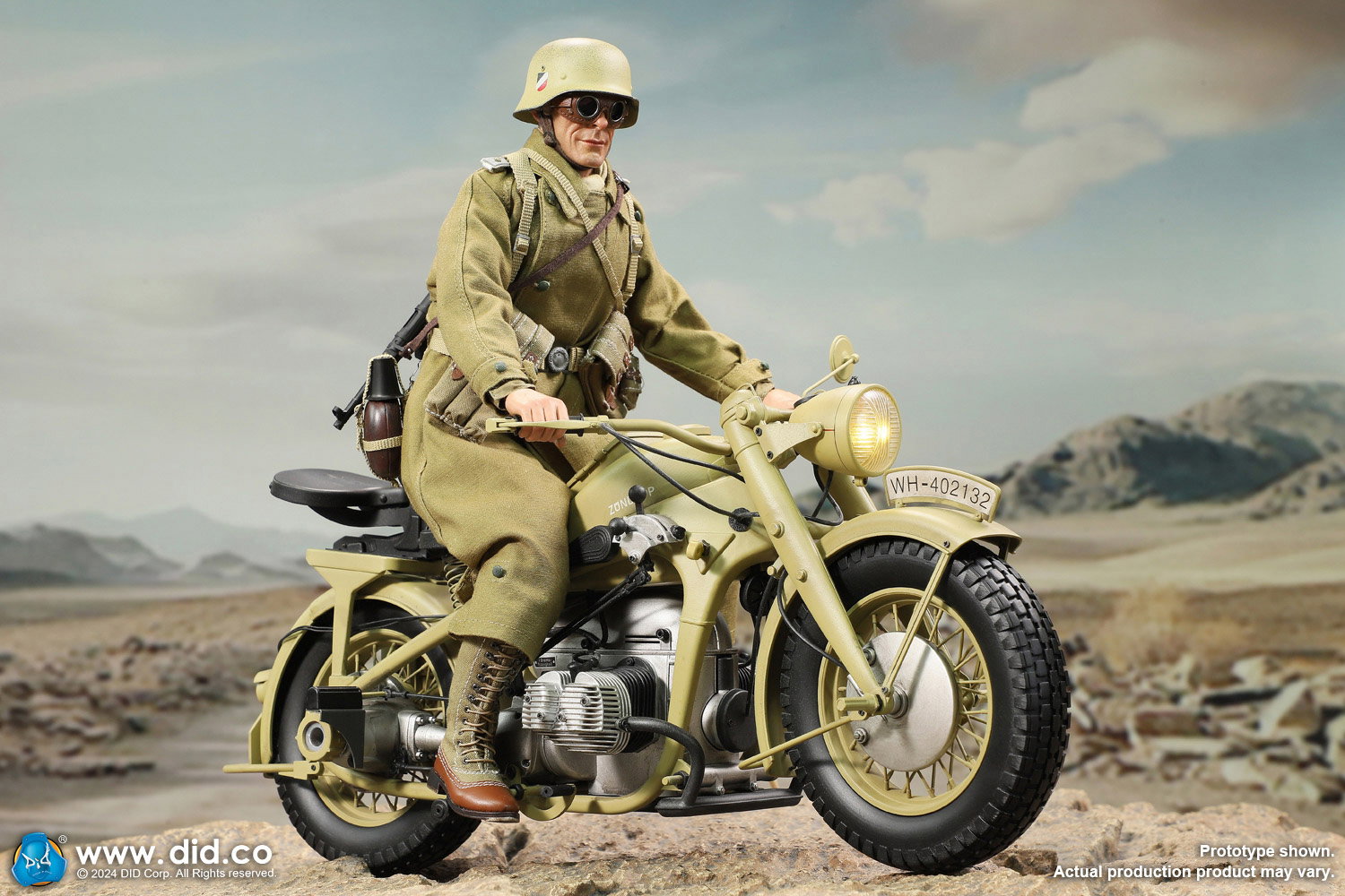WWII German Zündapp KS 750 Motorcycle with sidecar (Sand) image 4