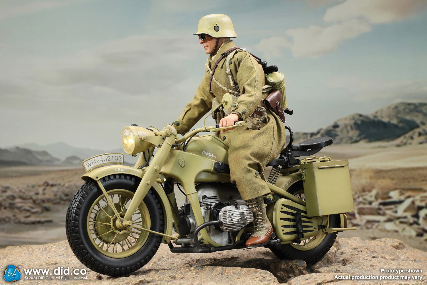 WWII German Zündapp KS 750 Motorcycle with sidecar (Sand) image 5