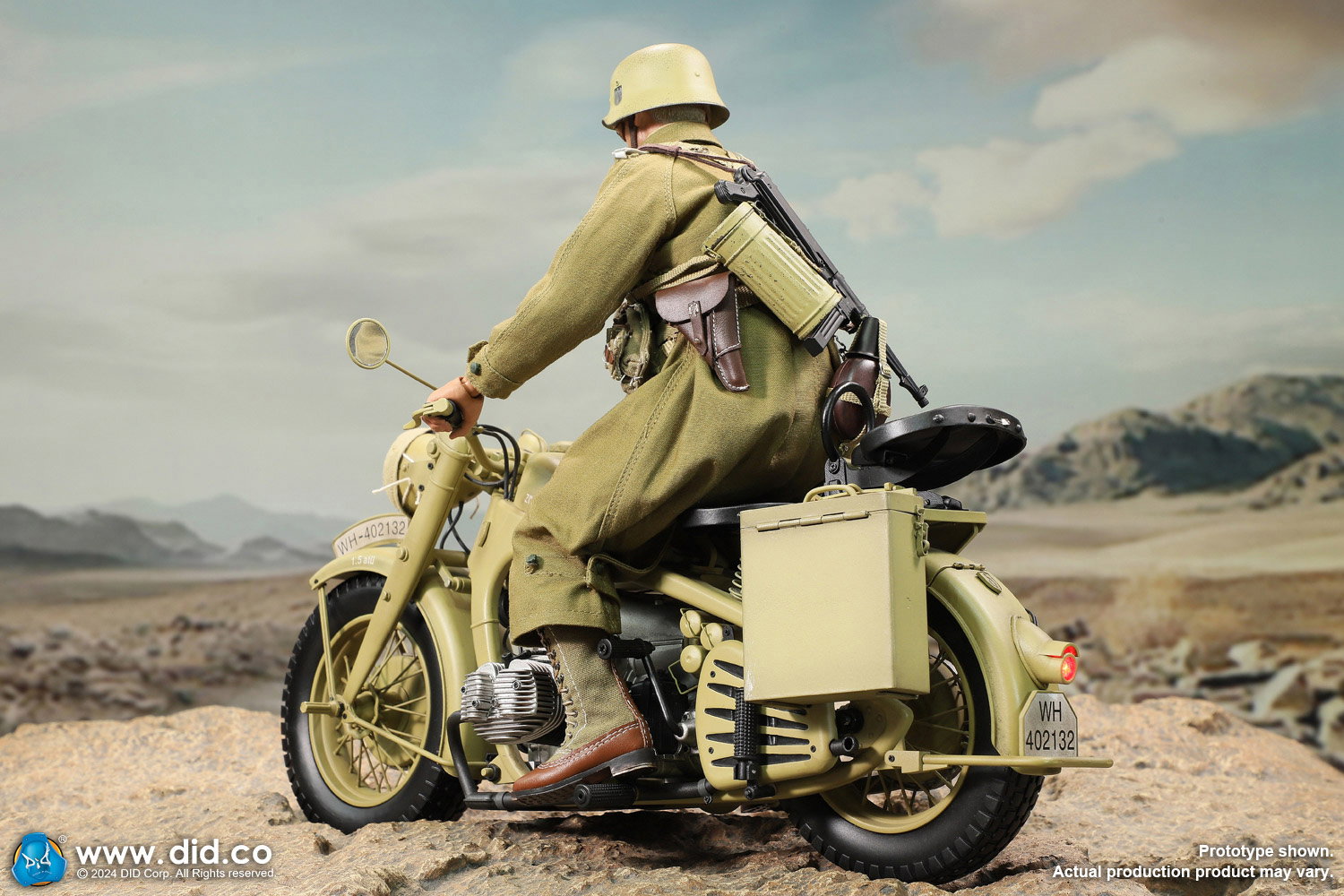 WWII German Zündapp KS 750 Motorcycle with sidecar (Sand) image 6