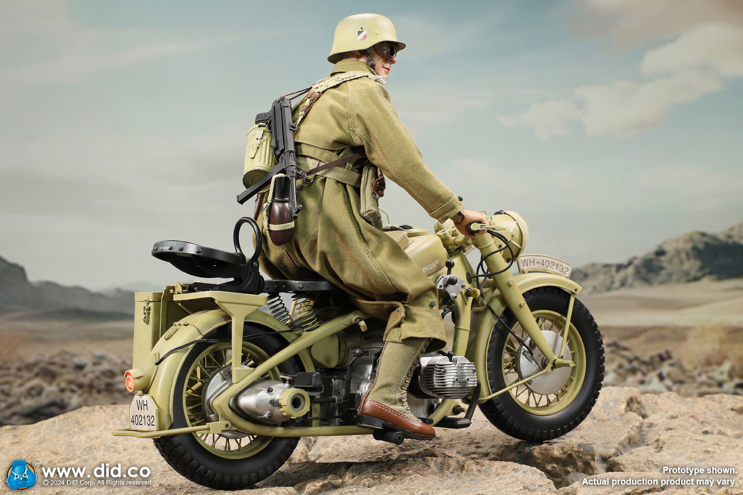 WWII German Zündapp KS 750 Motorcycle with sidecar (Sand) image 7