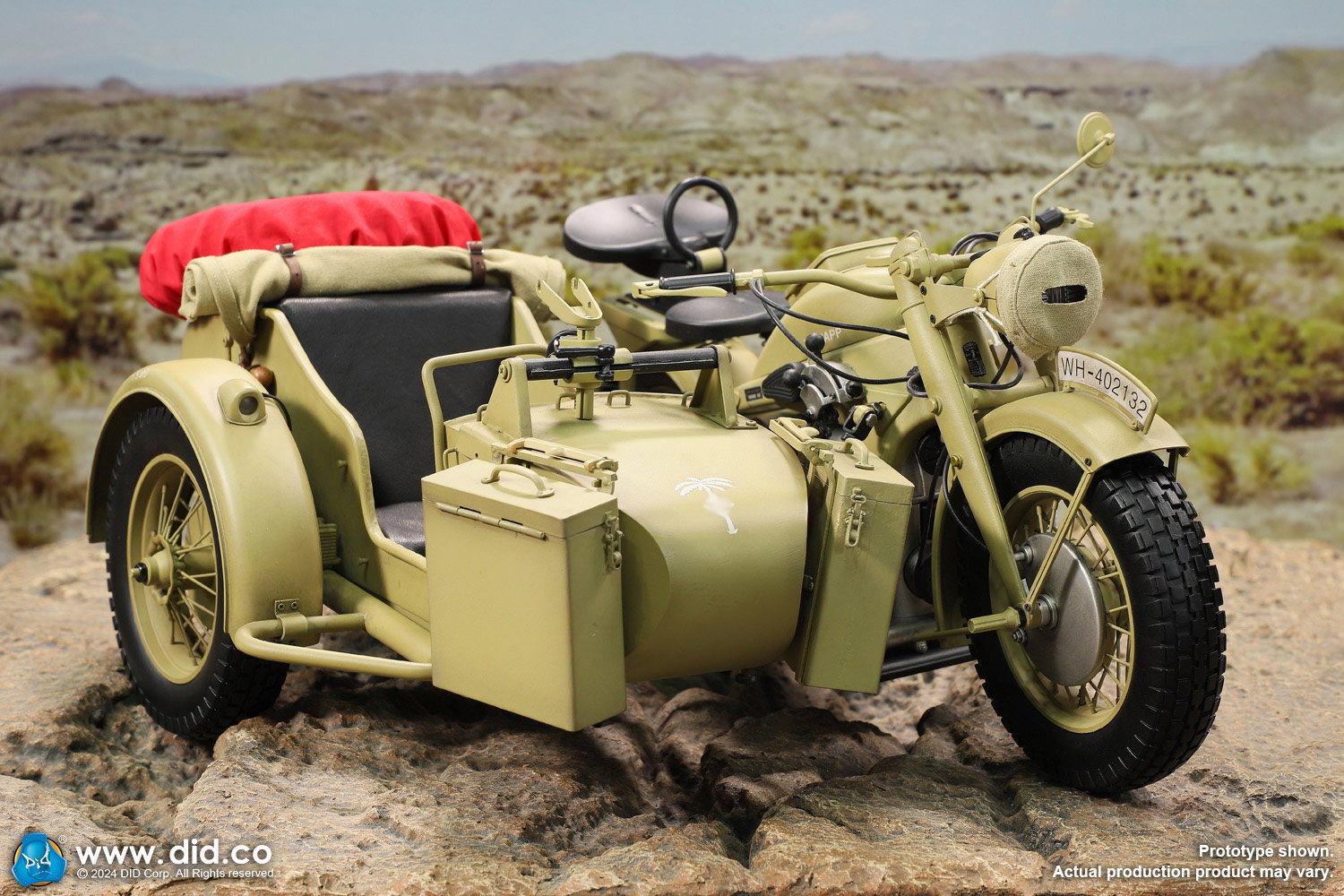 WWII German Zündapp KS 750 Motorcycle with sidecar (Sand) image 8