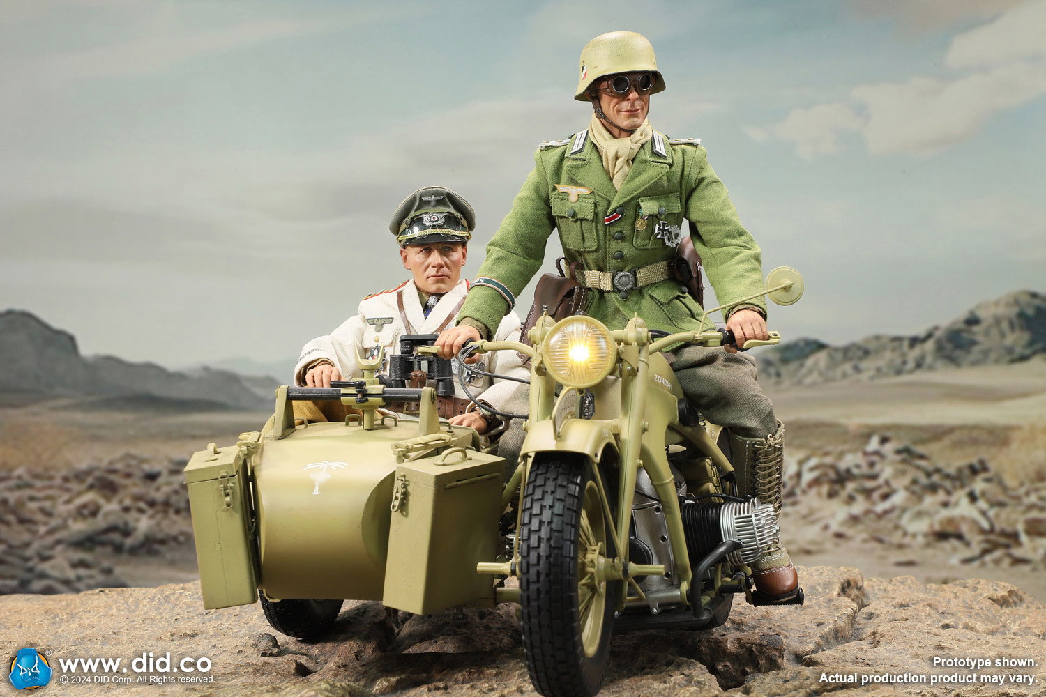 WWII German Zündapp KS 750 Motorcycle with sidecar (Sand) image 9
