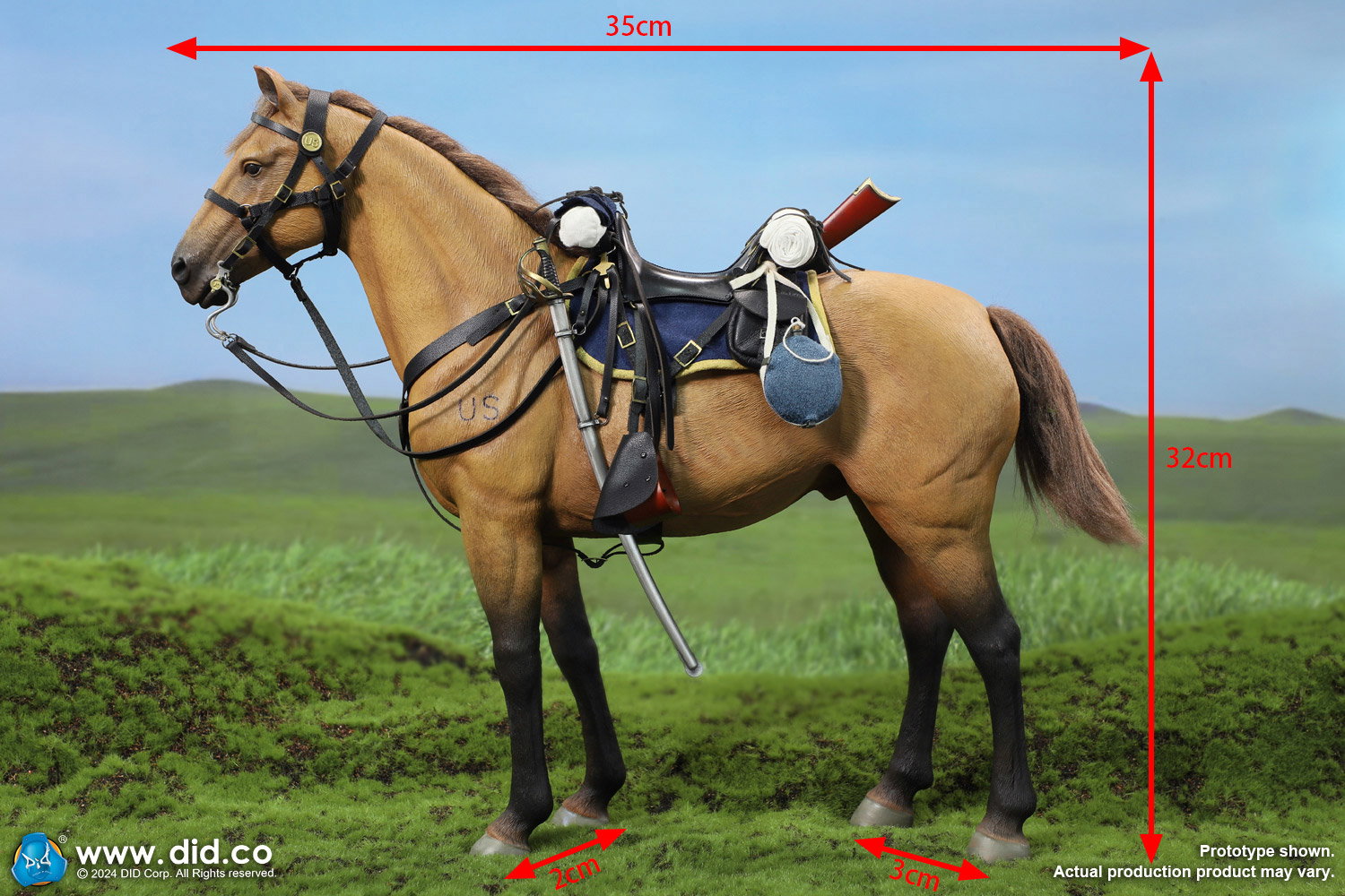 Civil War Brown War Horse (Standing) image 4