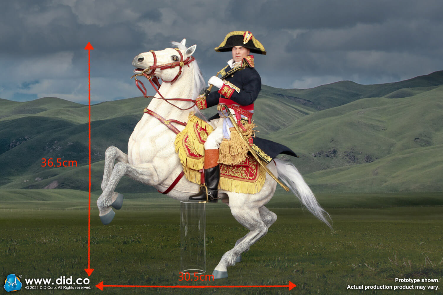 Napoleon White War Horse (Prancing) image 2
