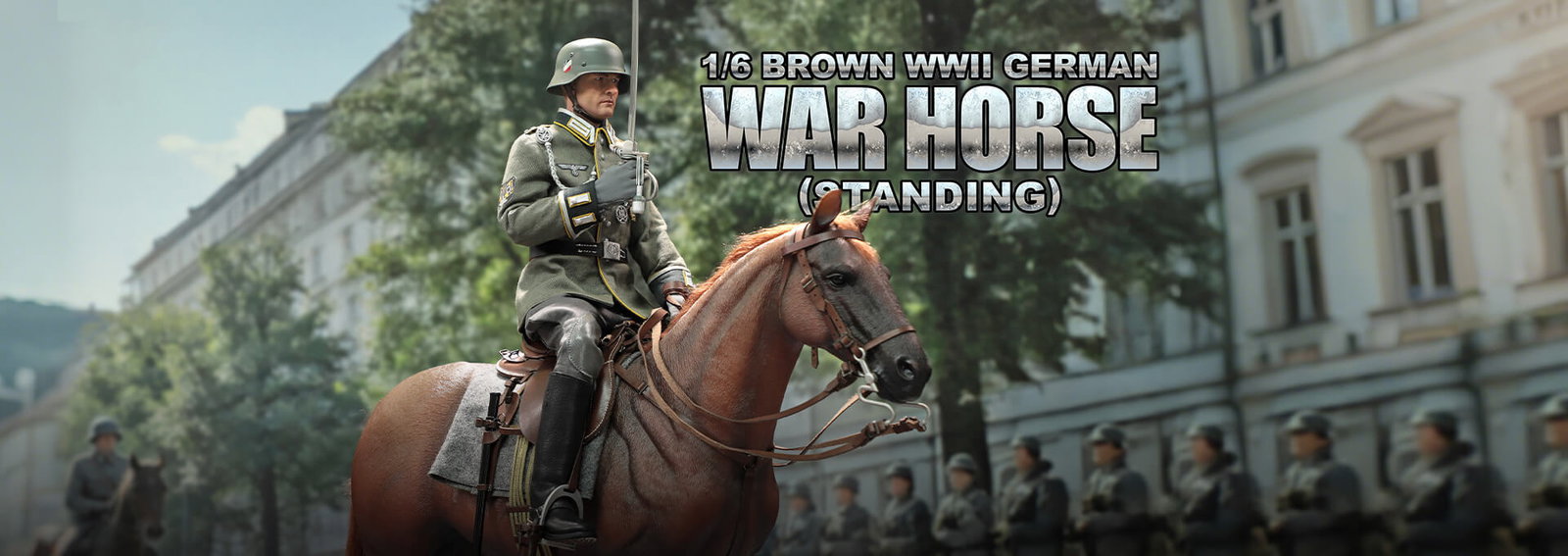 Brown War Horse (Standing) image 1