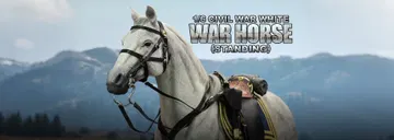 Civil War White War Horse (Standing)