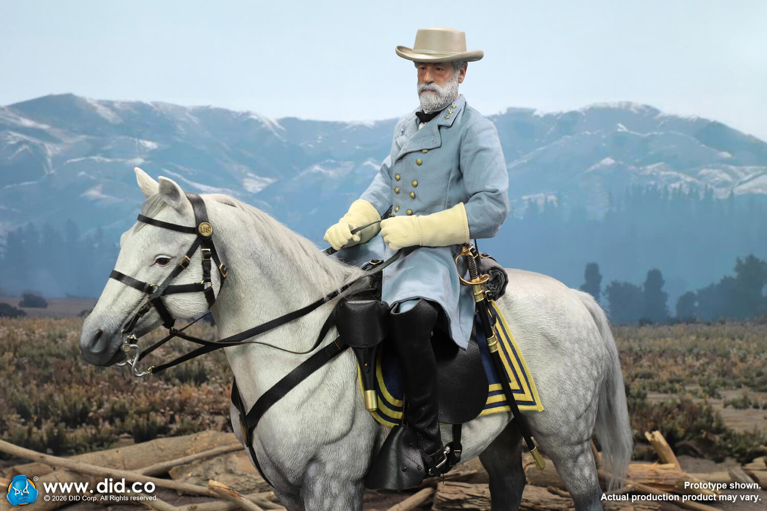 Civil War White War Horse (Standing) image 3