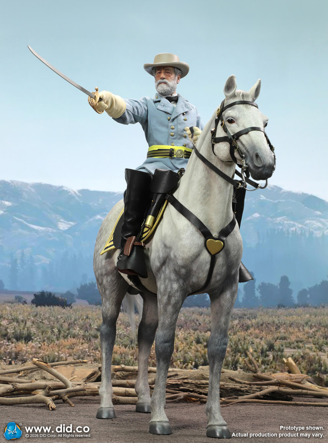 Civil War White War Horse (Standing) image 7