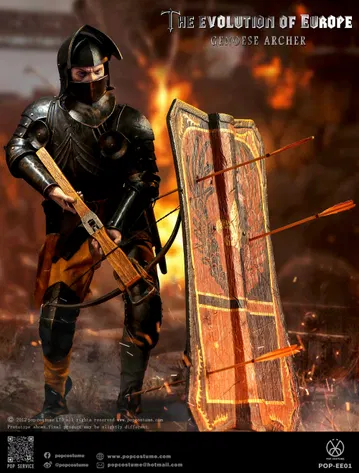 Battle of Crécy Genoese crossbowmen Captain
