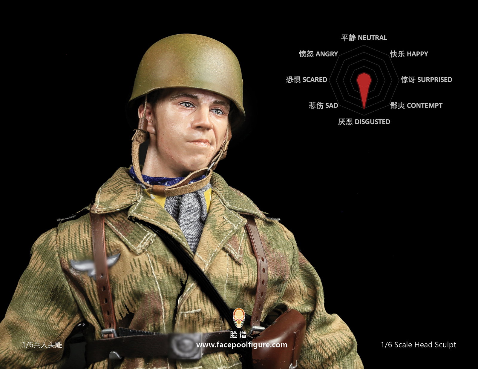 Expression Head - Caucasian D002 image 2