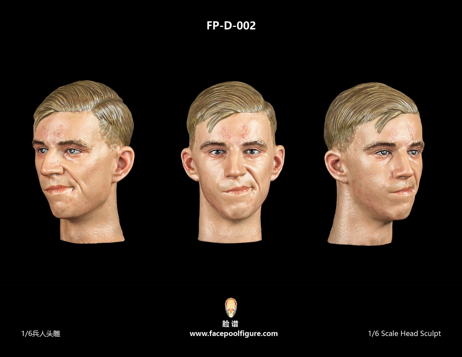Expression Head - Caucasian D002 image 4