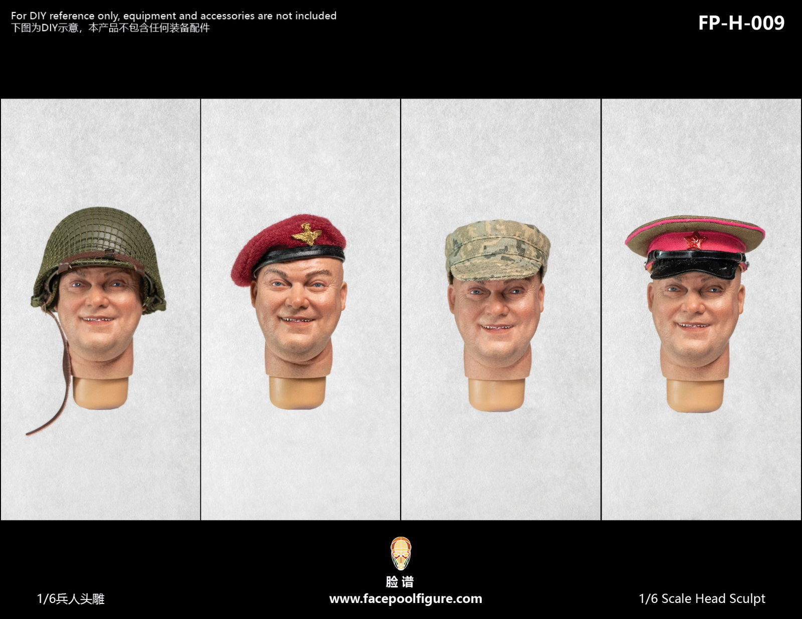 Expression Head - Caucasian H009 image 2