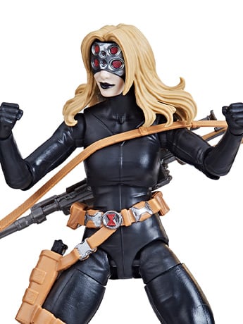 The Avengers (Classic Comic) Marvel Legends Yelena Belova Black Widow (Puff Adder BAF) image 2