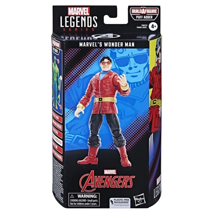 The Avengers (Classic Comic) Marvel Legends Wonder Man (Puff Adder BAF) image 5