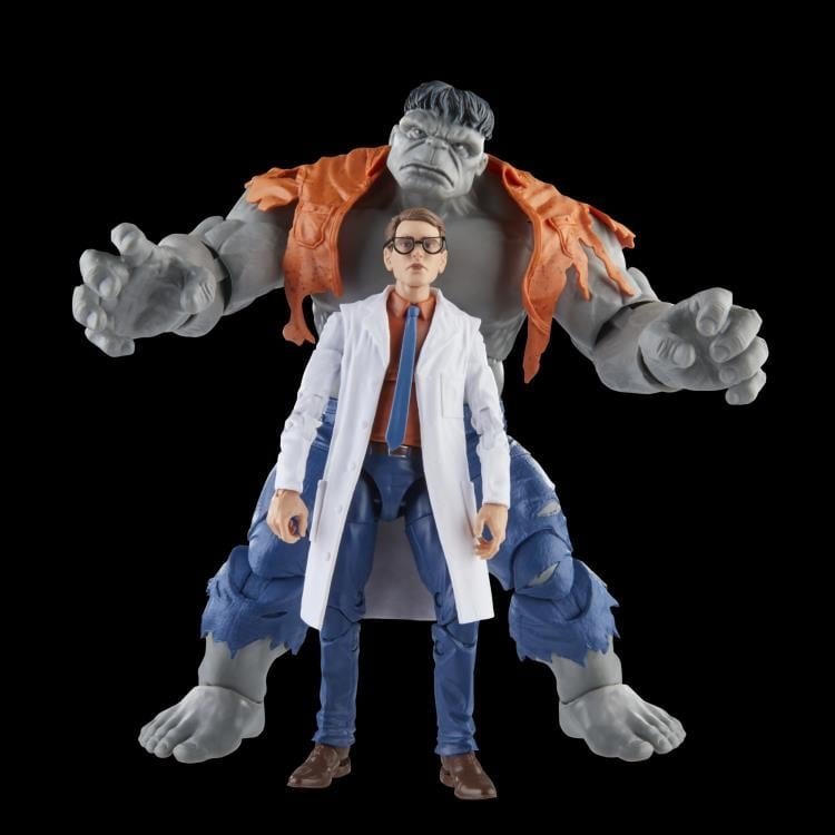 The Avengers 60th Anniversary Marvel Legends Gray Hulk and Dr. Bruce Banner Two-Pack image 3