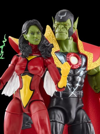 The Avengers 60th Anniversary Marvel Legends Skrull Queen and Super Skrull Two-Pack image 2