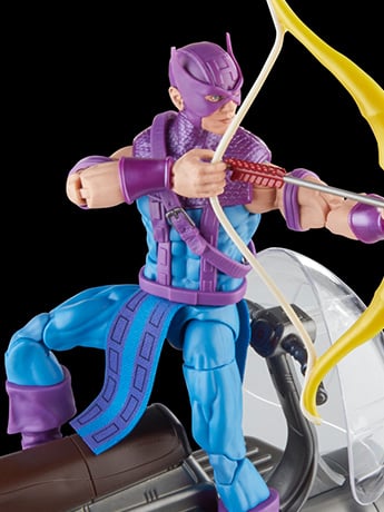 The Avengers 60th Anniversary Marvel Legends Hawkeye with Sky-Cycle image 2