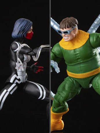 Spider-Man 60th Anniversary Marvel Legends Silk and Doctor Octopus Two-Pack image 2