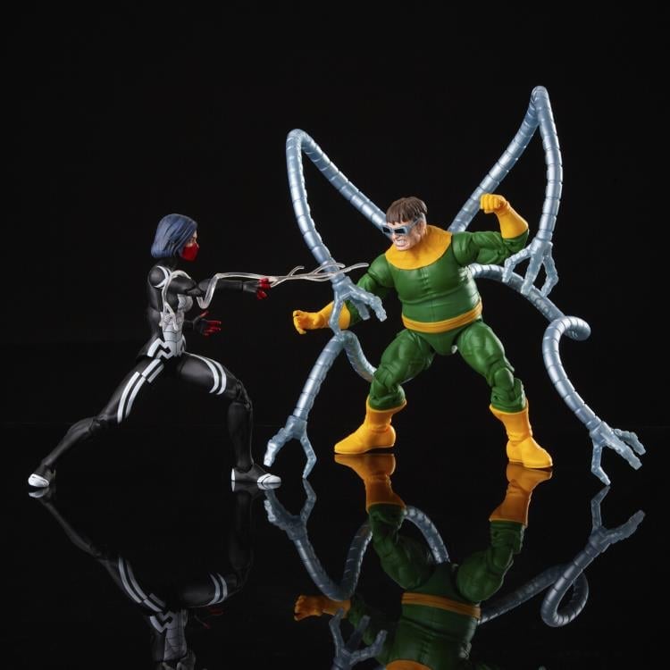 Spider-Man 60th Anniversary Marvel Legends Silk and Doctor Octopus Two-Pack image 3