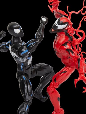 Spider-Man Marvel Legends Spider-Man (Black Suit) & Carnage Exclusive Two-Pack image 2