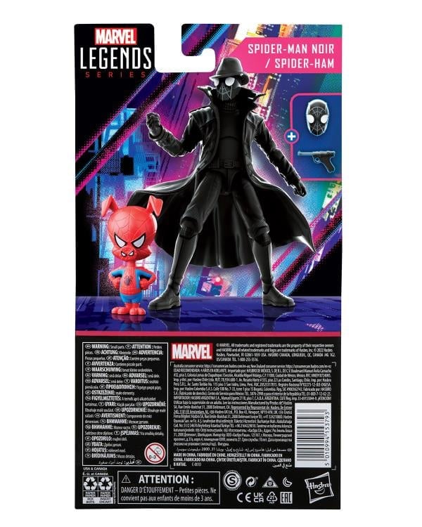 Spider-Man: Into the Spider-Verse Marvel Legends Spider-Man Noir and Spider-Ham Exclusive Two-Pack image 10