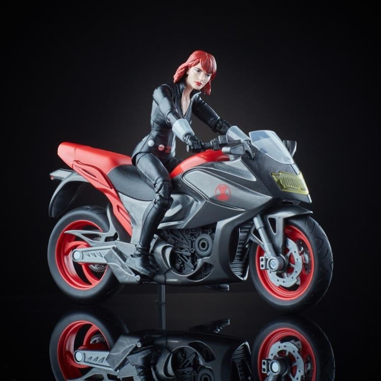 Black Widow Marvel Legends Black Widow with Motorcycle Exclusive image 5
