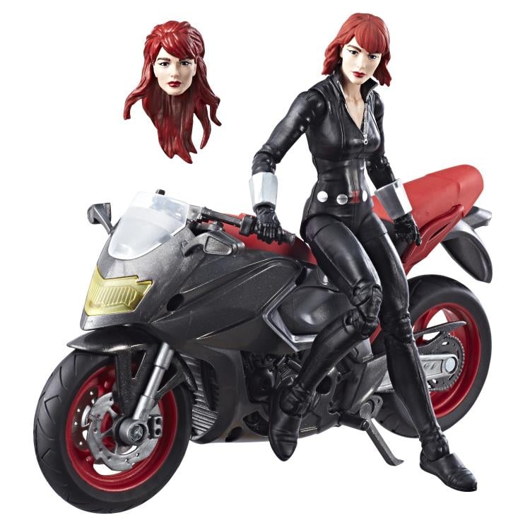 Black Widow Marvel Legends Black Widow with Motorcycle Exclusive image 6
