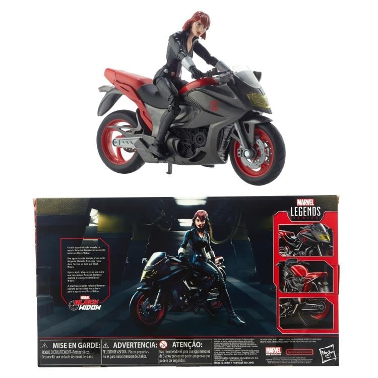 Black Widow Marvel Legends Black Widow with Motorcycle Exclusive image 8