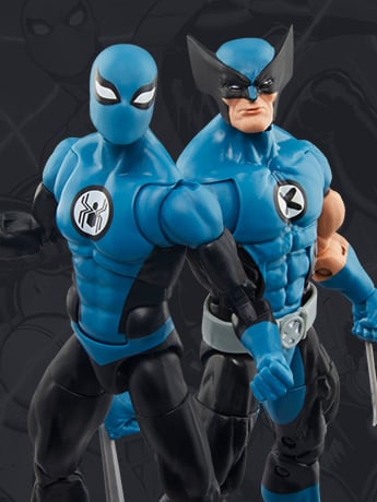 Fantastic Four Marvel Legends Spider-Man & Wolverine (FF4 Deco) Two-Pack image 2