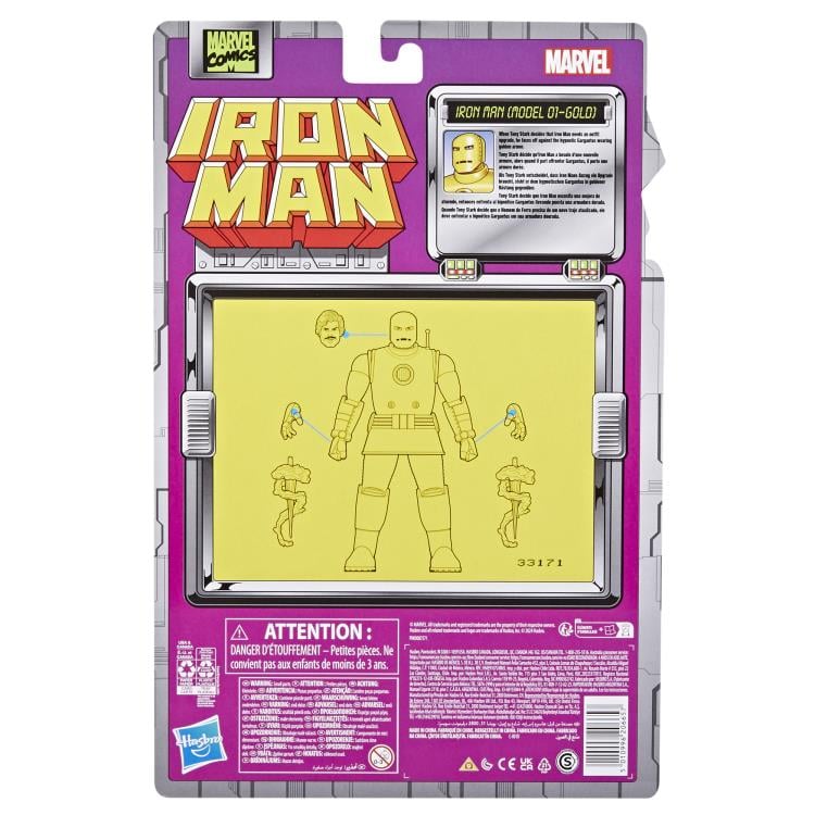 Tales of Suspense Marvel Legends Retro Collection Iron Man (Model 01 - Gold) image 10