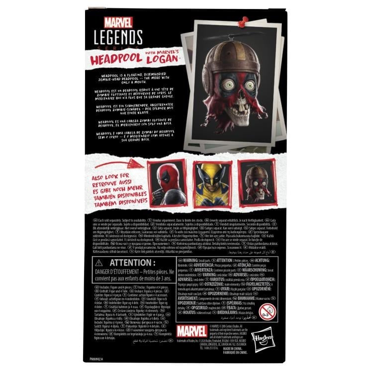 Deadpool & Wolverine Marvel Legends Headpool with Marvel's Logan image 10