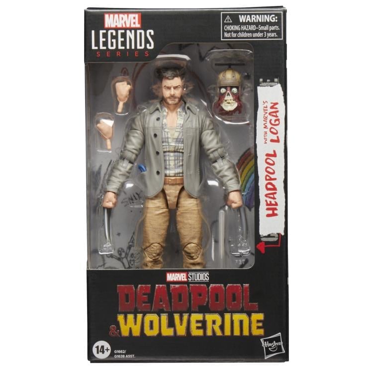 Deadpool & Wolverine Marvel Legends Headpool with Marvel's Logan image 9