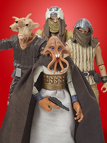 Star Wars 40th Anniversary The Vintage Collection Jabba's Court Denizens Four-Pack image 2