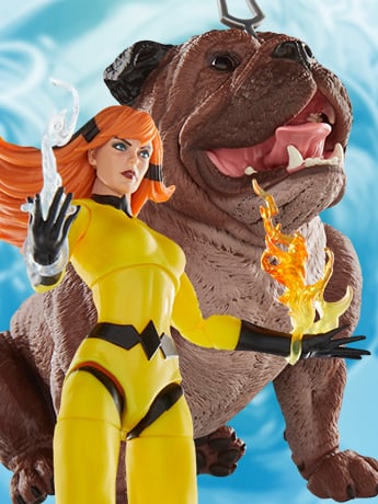 Inhumans Marvel Legends Lockjaw and Marvel's Crystal Two-Pack image 2