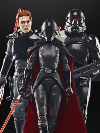 Star Wars The Black Series Gaming Greats Second Sister, Cal Kestis and Purge Trooper Exclusive Three-Pack (Jedi: Fallen Order) image 2