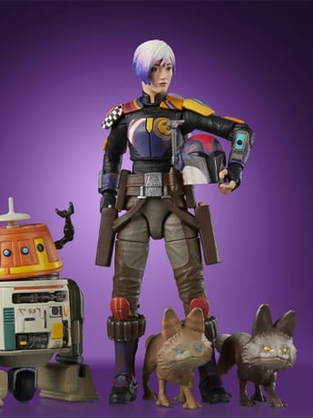 Star Wars: The Vintage Collection Sabine Wren and Chopper Mural Exclusive Two-Pack (Rebels) image 2