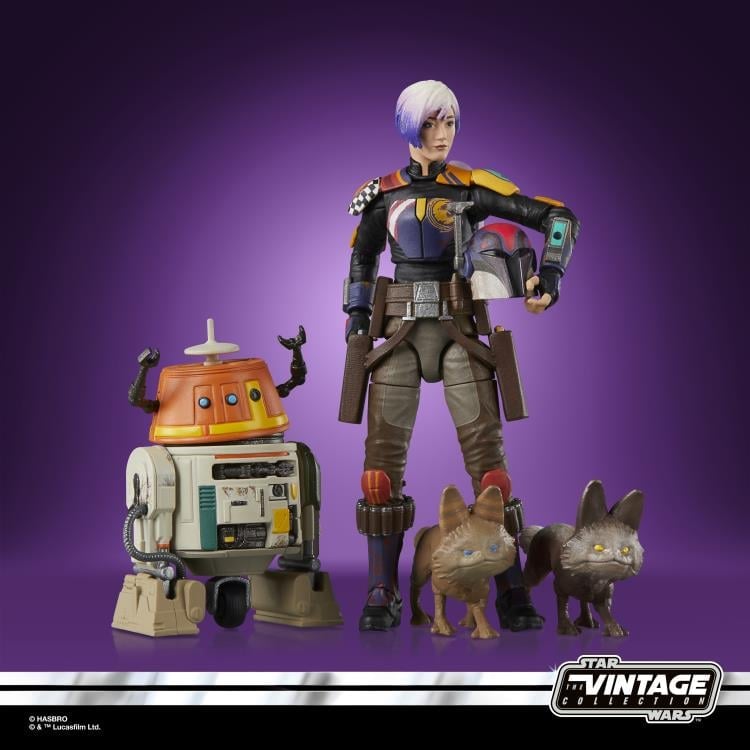 Star Wars: The Vintage Collection Sabine Wren and Chopper Mural Exclusive Two-Pack (Rebels) image 3