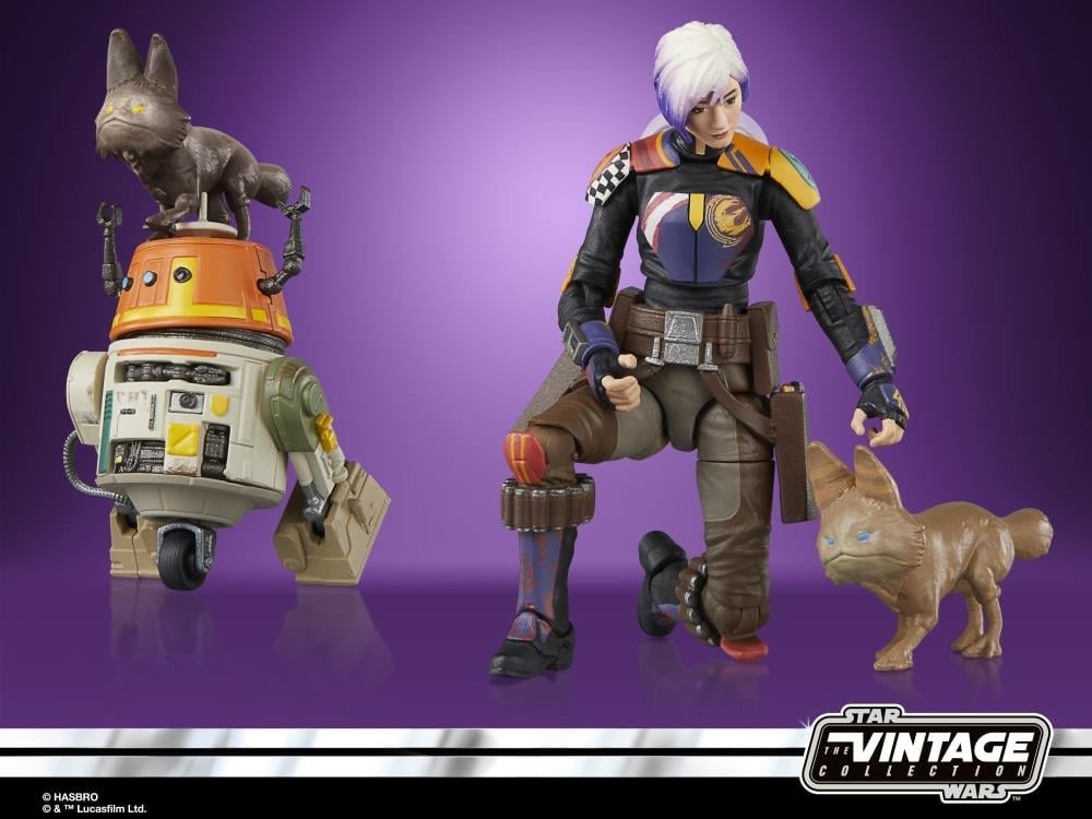 Star Wars: The Vintage Collection Sabine Wren and Chopper Mural Exclusive Two-Pack (Rebels) image 4