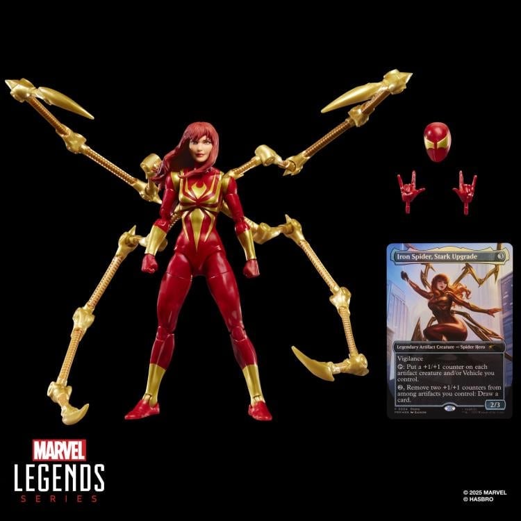 Marvel Legends Mary Jane Watson (Iron Spider) with Exclusive Magic: The Gathering Card image 10